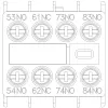 Siemens 3RH2911-1XA31-0MA0 hulpcontactblok, 3NO+1NC, frontmontage, schroefklemmen