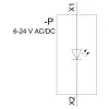 Siemens SIRIUS ACT LED-module met geïntegreerde LED, AC/DC 6-24V, geel (3SU14011BG301AA0)
