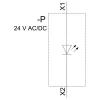 SIEMENS SIRIUS ACT LED-module met geïntegreerde LED, 24V AC/DC, geel (3SU14012BB301AA0)