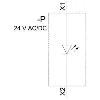 SIEMENS SIRIUS ACT LED-module met geïntegreerde LED, 24V AC/DC, geel (3SU14012BB301AA0)