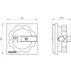 Siemens SIRIUS 3LD draai-aandrijving 3LD9224-3B, rode greep/gele voorplaat, IP65, afsluitbaar