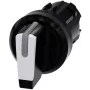 Siemens SIRIUS ACT keuzeschakelaar front-element, kunststof, wit, 2-posities, vergrendelend, 22mm 3SU1002-2BP60-0AA0