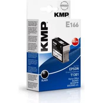 KMP E166 zwarte compatibele inktcartridge voor Epson Stylus Office & WorkForce (25 ml, High Yield, vervangt T1301) 1618.4001