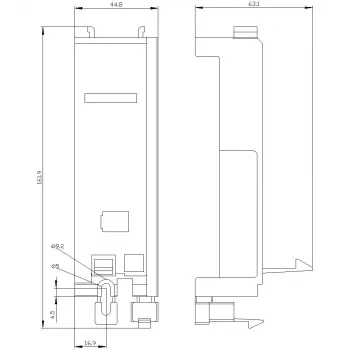 Siemens 3RV2927-7AA00 contactor-montageadapter voor SIRIUS 3RV2 vermogensschakelaar S2/S3