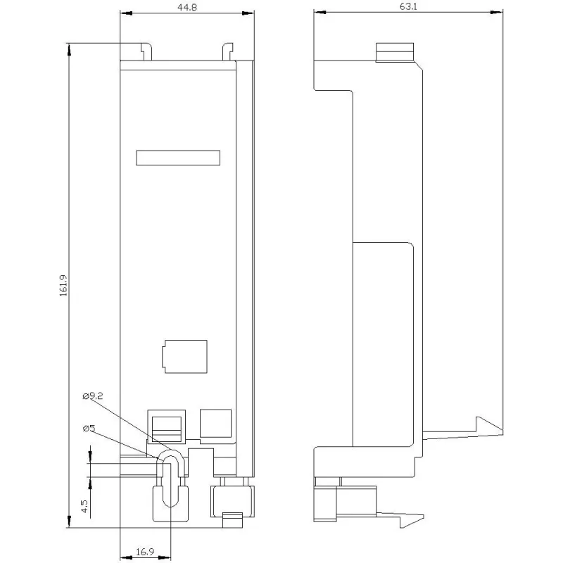 Siemens 3RV2927-7AA00 contactor-montageadapter voor SIRIUS 3RV2 vermogensschakelaar S2/S3