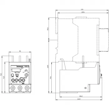 SIEMENS SIRIUS 3RU2136-4EB0 thermisch overbelastingsrelais 22-32 A klasse 10