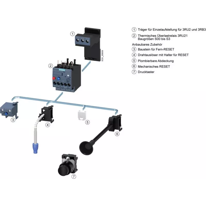 SIEMENS SIRIUS 3RU2136-4EB0 thermisch overbelastingsrelais 22-32 A klasse 10
