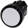 Siemens SIRIUS ACT 3SU1000-0AA60-0AA0 frontelement voor drukknop, kunststof, wit