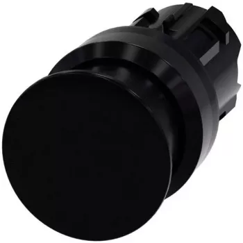 Siemens SIRIUS ACT paddrukknop-frontpaneel, kunststof, zwart, 22mm, 40mm bedieningselement, vergrendelend, ontgrendeling door trekken 3SU1000-1AD10-0AA0