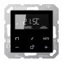 JUNG TRDA1790SW elektronische ruimtethermostaat met display, zwart