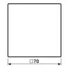 JUNG LS 101 SW wip 1-voudig F10, duroplast, serie LS, zwart
