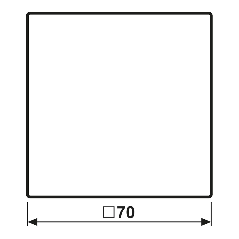 JUNG LS 101 SW wip 1-voudig F10, duroplast, serie LS, zwart