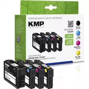 KMP 4-pack compatibele inktcartridges voor Epson WorkForce Pro WF-3720 serie – zwart, cyaan, magenta, geel (1637,4005)