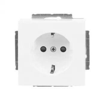 Busch-Jaeger SCHUKO stopcontact-inzet, studiowit, 16 A, inbouw, kinderslot 2CKA002013A5430