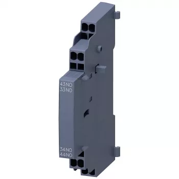 Siemens hulpschakelaar 2 NO, zijdelingse montage voor 3RV2 vermogensschakelaars S00/S0 - 3RV29012B