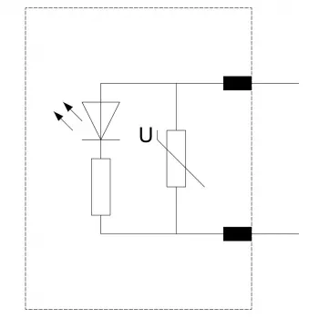 Siemens varistor met LED, 24-48V AC/12-24V DC, voor SIRIUS contactoren S00/S0, insteekbaar, 3RT29161JJ00