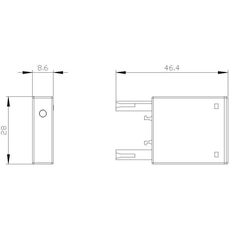 Siemens varistor met LED, 24-48V AC/12-24V DC, voor SIRIUS contactoren S00/S0, insteekbaar, 3RT29161JJ00