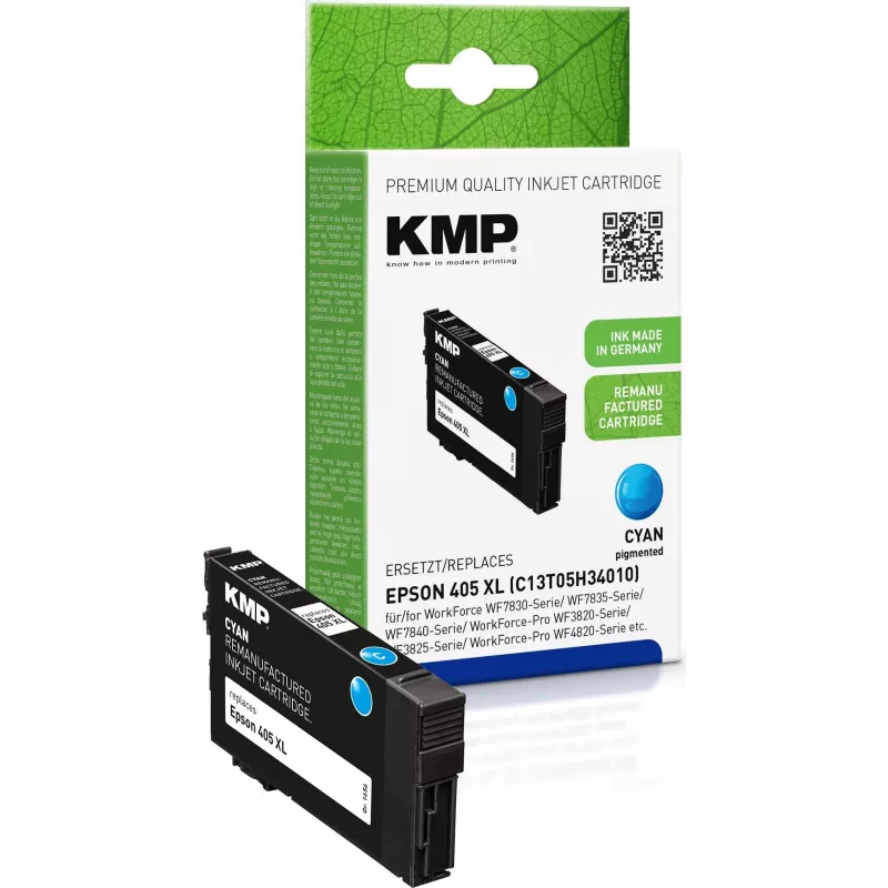 KMP 1656,4003 compatibele cyaan inktcartridge (Epson 16XL-equivalent, high yield)