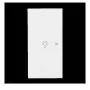 Busch-Jaeger future® linear dubbele wip schakelaarafdekking met lichtsymbool, links, studiowit 2CKA006220A0949