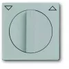Busch-Jaeger BJ 1740-83 afdekplaat voor jaloezieschakelaar/taster met draaiknop, future linear, aluminium 2CKA001710A3661