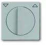Busch-Jaeger BJ 1740-83 afdekplaat voor jaloezieschakelaar/taster met draaiknop, future linear, aluminium 2CKA001710A3661