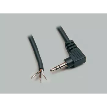 BKL Electronic 1101054 3,5 mm stereo jackplug-verbinder, 3-polig, soldeeraansluiting, metalen behuizing
