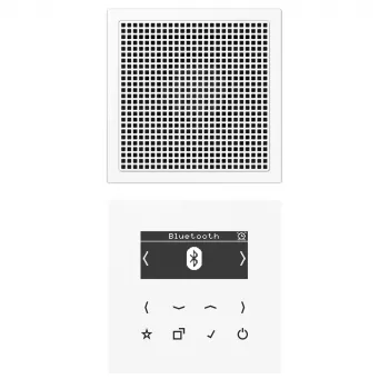 JUNG DABLS1BTWW smart radio DAB+ met Bluetooth, mono, alpinowit