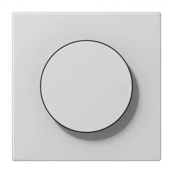 Jung LS1740LG dimmerafdekking met knop, duroplast, lichtgrijs