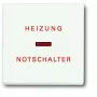 Busch-Jaeger wip studiowit met verwarming-noodstop-symbool voor schakelaar-inzetten (1751-0-3029)