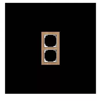 BUSCH-JAEGER 1722-4083 2-voudig eikenhouten afdekraam 2CKA001754A4888