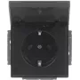 Busch-Jaeger SCHUKO stopcontactinzet matzwart 20 EUKB-885 2CKA002018A1523