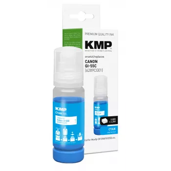 KMP navulinkt cyaan 70 ml voor Canon GI-55C (6289C001) 1587,5003