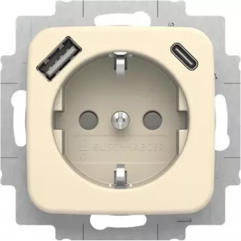 BUSCH-JAEGER SCHUKO stopcontact met USB-A+C, 20 EUCB2USBAC-212 (2CKA002011A6295)