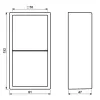 JUNG LS 582 A SWM opbouwkap 2-voudig, LS CUBE, duroplast gelakt, grafietzwart mat