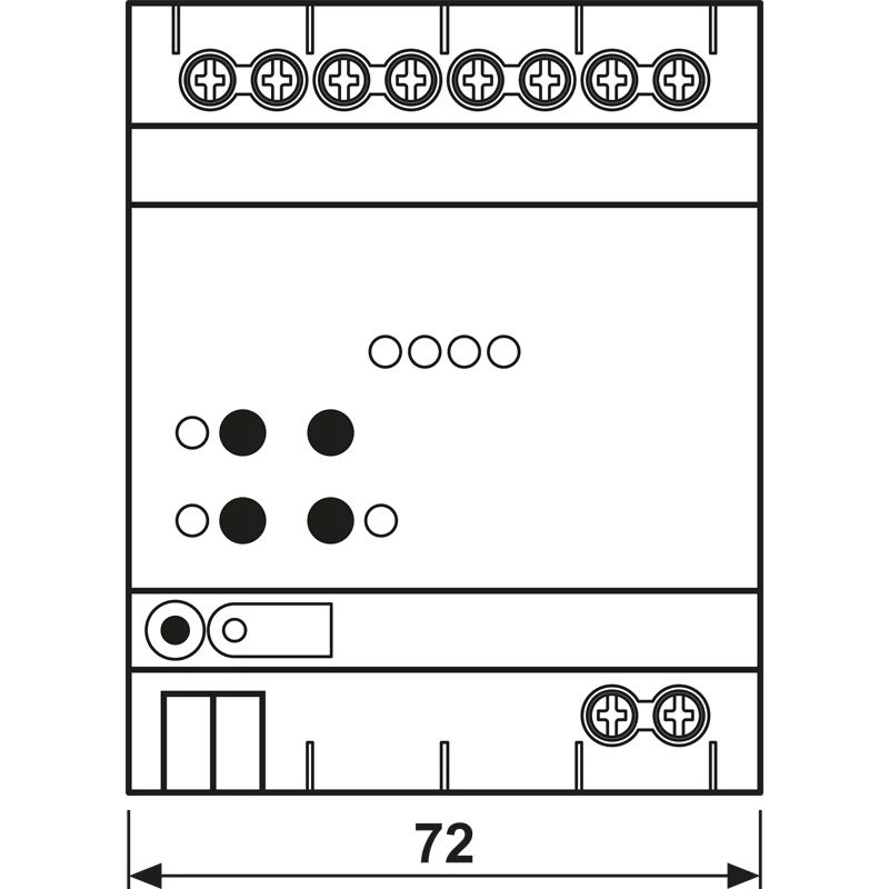 JUNG KNX DALI-2 actor kleur 4-voudig, DIN-rail, 4 TE, Secure (300041SDA2R)