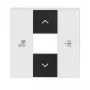 Busch-Jaeger studio® centraalplaat 6220-0-0497, studiowit, voor UAE/TAE-aansluitdozen