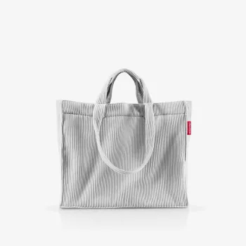 reisenthel Softshopper Cord grijze schoudertas polyester 47x38,5 cm GR7084