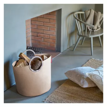 reisenthel loophome S opbergmand - Twist Coffee - aluminium handgrepen - 12 L - rond VR6043