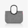 reisenthel loopshopper L boodschappenmand, Twist Silver, 25 L, aluminium frame, polyester OR7052