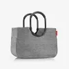 reisenthel loopshopper L boodschappenmand, Twist Silver, 25 L, aluminium frame, polyester OR7052