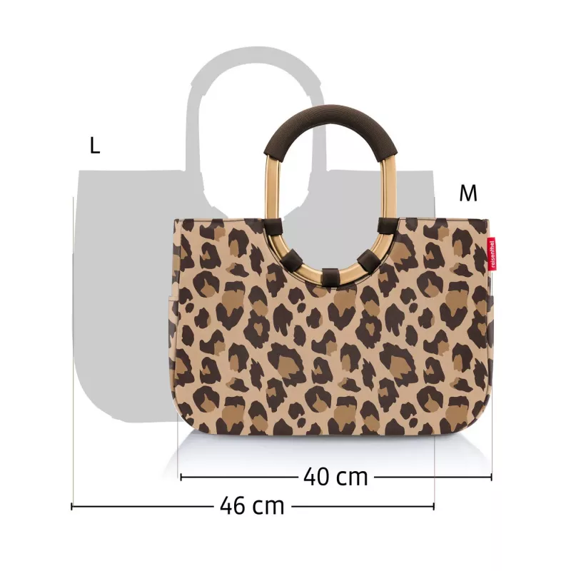 reisenthel loopshopper L boodschappenmand, Twist Silver, 25 L, aluminium frame, polyester OR7052