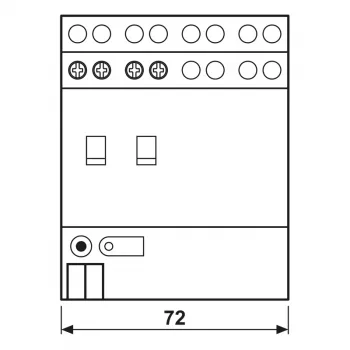 Jung KNX schakelactor, 2-kanaals, 16 A, 230 V AC, DIN-rail, 2 TE 2302.16REGHM
