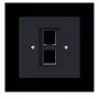 Busch-Jaeger centraalplaat met draagring Modular Jack 2561-02-45M 2CKA001753A9929