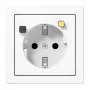 Jung LS5520.30WW aardlekschakelaar-SCHUKO stopcontact met aardlekschakelaar 30 mA, alpinowit