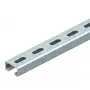 OBO Bettermann montagerail C-profiel 41x21 mm, gesleufd, 2000 mm, thermisch verzinkt staal, sleufbreedte 22 mm 1122933