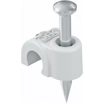 OBO Bettermann geïsoleerde nagelbeugel 6-7 mm lichtgrijs PP 200 stuks (2227460)