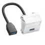 OBO Bettermann MTS-U3A F RW1 multimediadrager 45x45 mm, zuiver wit (6104934)