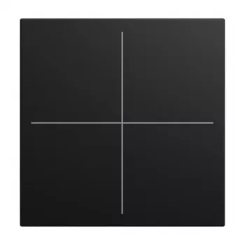 BUSCH-JAEGER afdekking 4-voudig LFW/A.4.55.11-915 zwart mat (2CKA006199A0542)