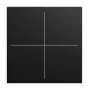 BUSCH-JAEGER afdekking 4-voudig LFW/A.4.55.11-915 zwart mat (2CKA006199A0542)