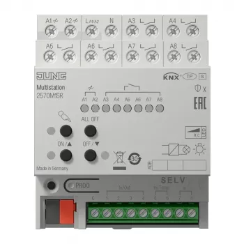 JUNG 2570M1SR KNX IP multistation, DIN-rail, 4 TE, Secure